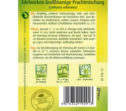 Quedlinburger Blumensamen - Samen Edelwicke 'Grossblumige Mischung' Bunt