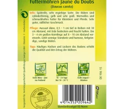 Quedlinburger Gemüsesamen > Samen Futtermöhre 'Jaune du Doubs'