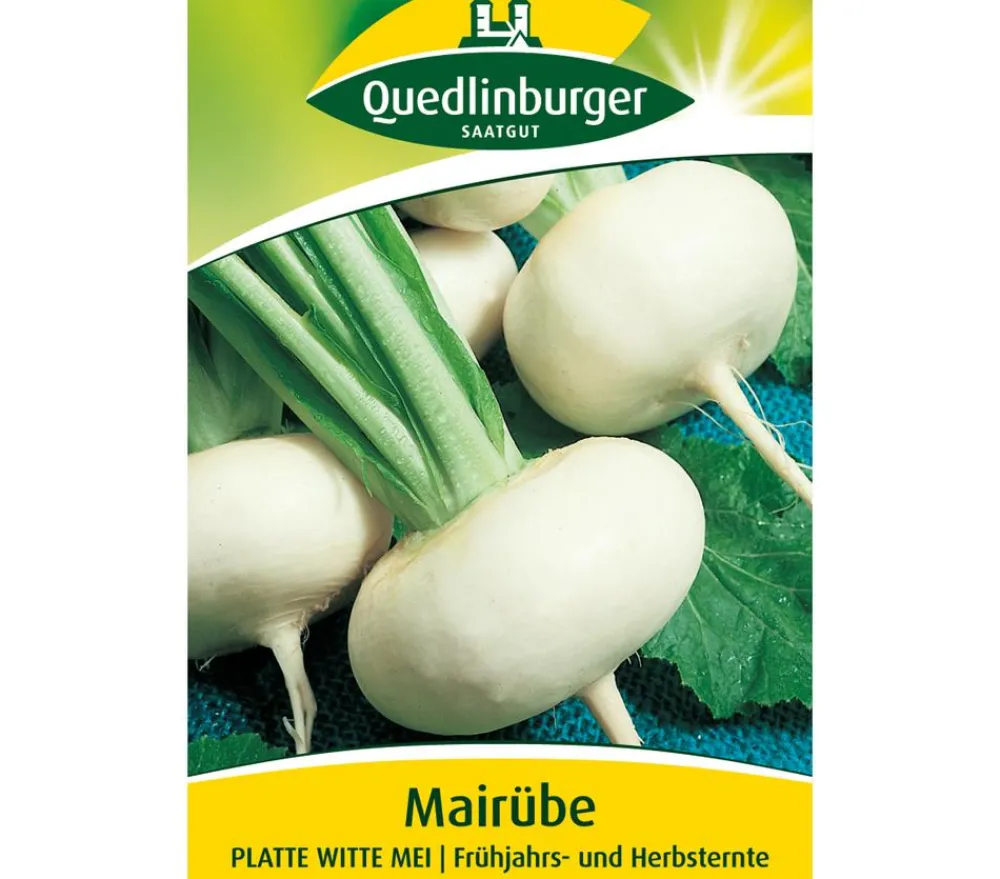 Quedlinburger Samen Mairübe 'Platte Witte Mei' Clearance