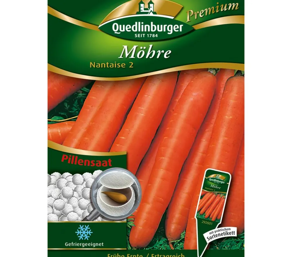 Quedlinburger Gemüsesamen > Samen Möhre 'Nantaise 2'