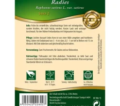 Quedlinburger Samen Radies 'Saxa 2' New
