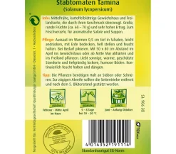 Quedlinburger Gemüsesamen - Samen Stabtomate 'Tamina'