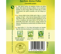 Quedlinburger Gemüsesamen > Samen Zucchini 'Atena Polka'