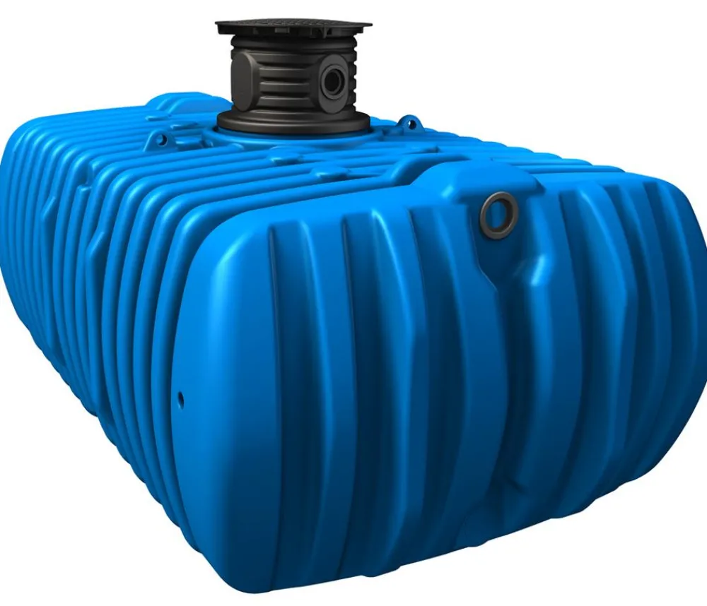 4rain Regentonnen & Zisternen - Flachtank Flat XL Haus-Premium Blau
