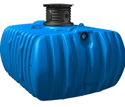 4rain Regentonnen & Zisternen - Flachtank-Paket Flat L Garten-Comfort Blau