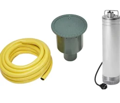 4rain Regentonnen & Zisternen - Flachtank-Paket Flat L Garten-Comfort Blau