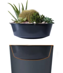 4rain Regenspeicher Vaso 2in1, 220 l, ca. Ø58/H120 cm Grau Discount