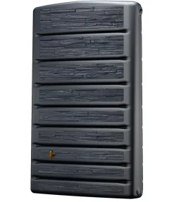 4rain Wandtank ExtraSLIM Stone Decor, 400 l Dunkelgrau