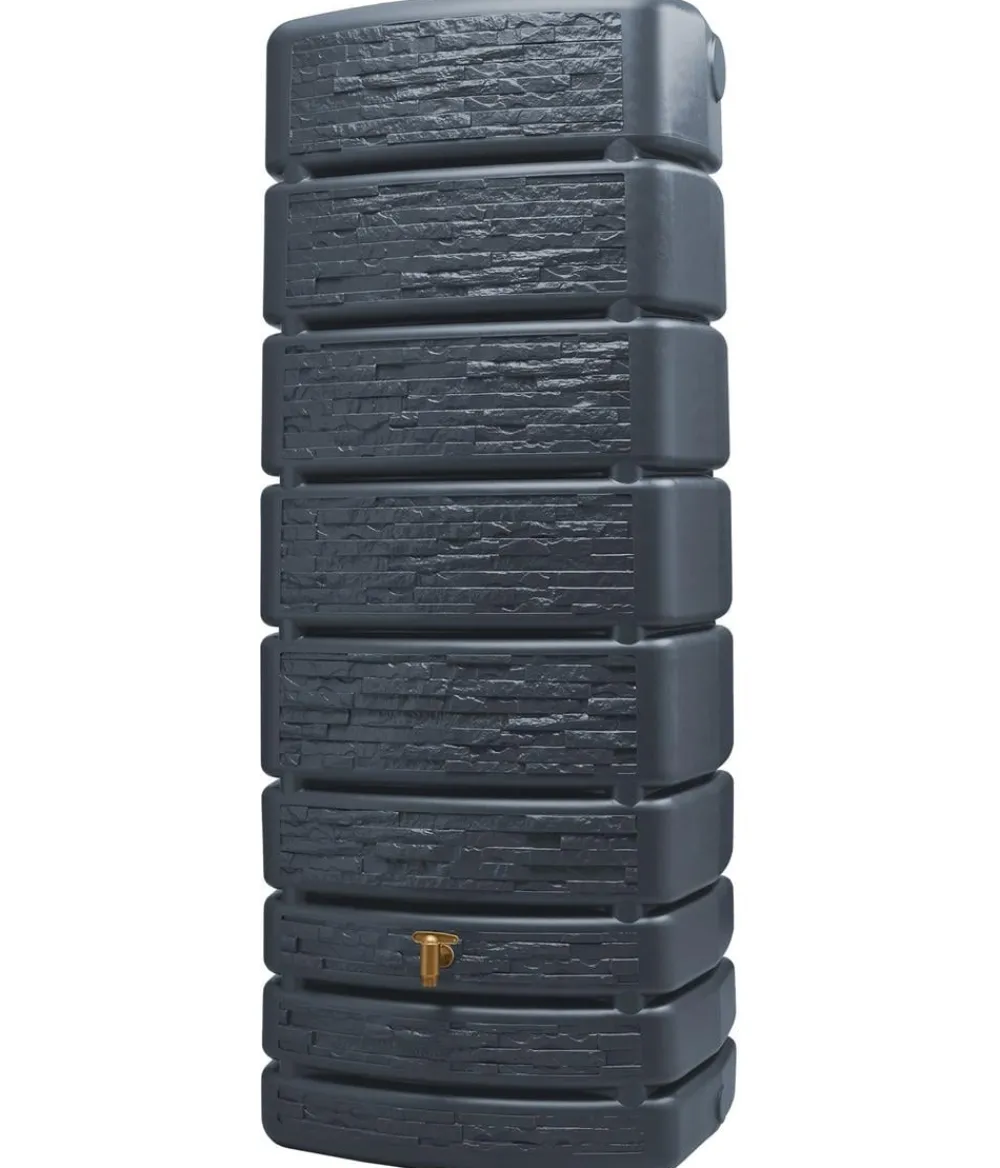 4rain Regentonnen & Zisternen > Wandtank Slim Stone Decor, 500 l