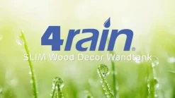 4rain Wandtank Slim Wood Decor, 350 l, ca. B60/H184/T39 cm Braun