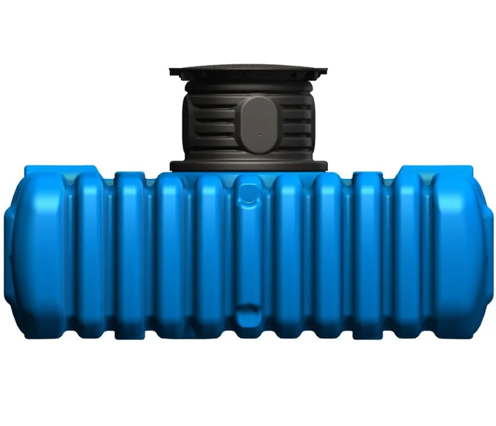 4rain Zisterne FLAT Flachtank inkl. Schachtverlängerung Blau Clearance