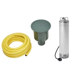 4rain Zisterne FLAT Flachtank-Paket Garten-Comfort, begehbar Blau Discount