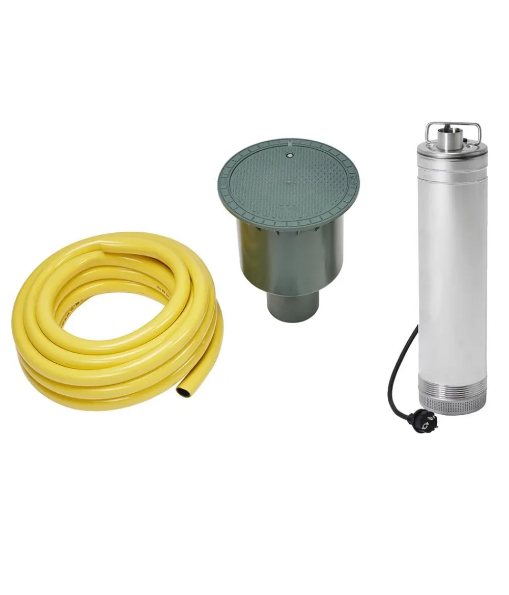 4rain Zisterne FLAT Flachtank-Paket Garten-Comfort, begehbar Blau Discount