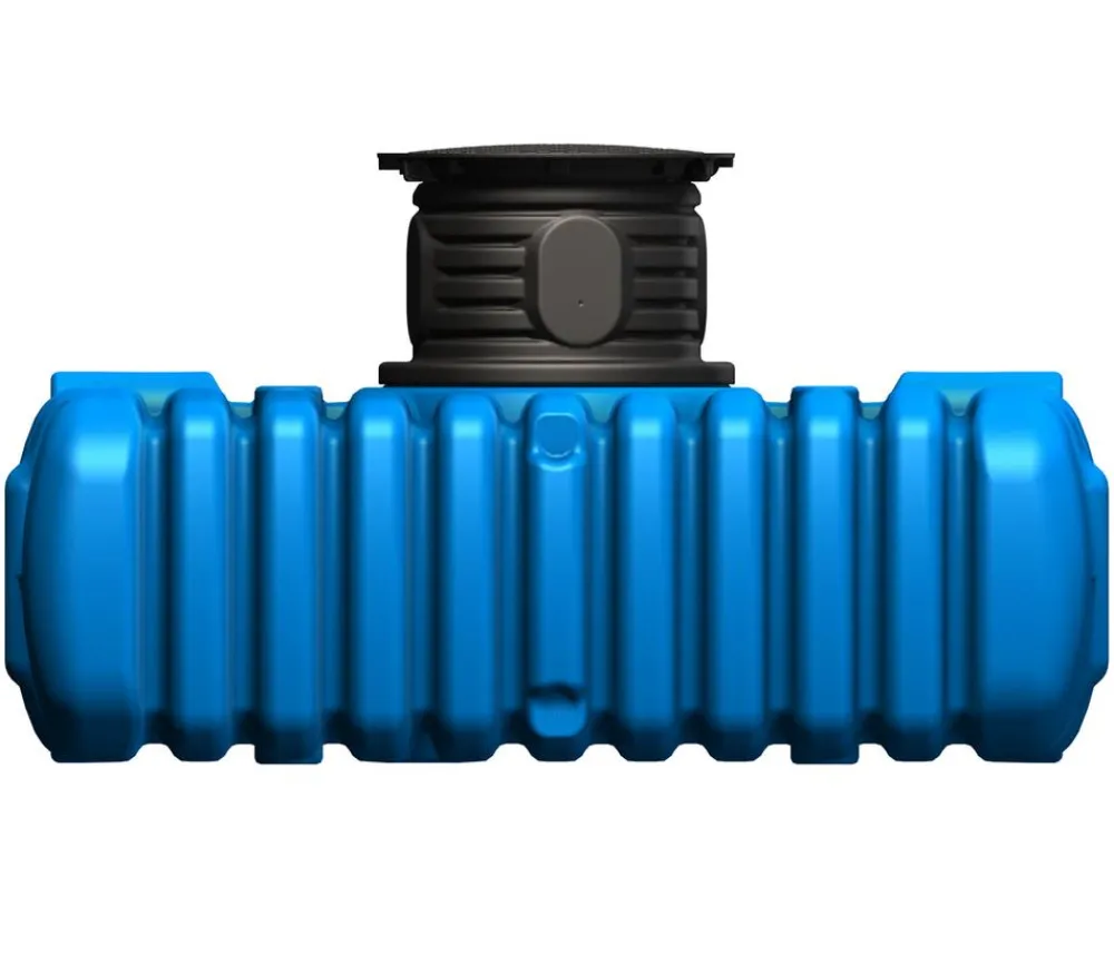 4rain Regentonnen & Zisternen - Zisterne FLAT Flachtank-Paket Garten-Comfort, begehbar Blau