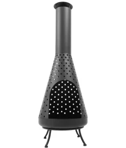 RedFire Feuerstellen - Feuerstelle Napa, Ø35/H108 cm Schwarz