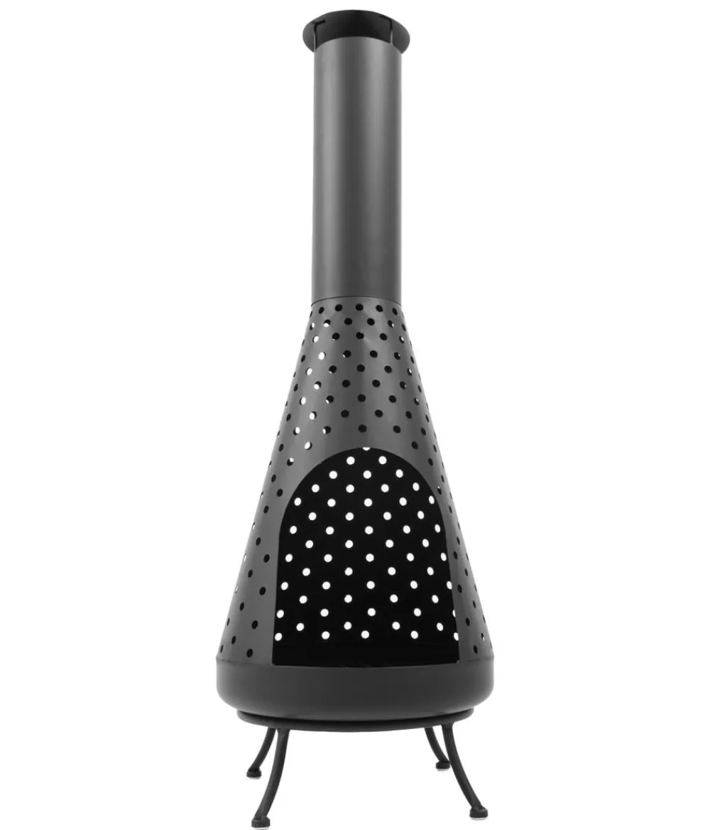 RedFire Feuerstellen - Feuerstelle Napa, Ø35/H108 cm Schwarz