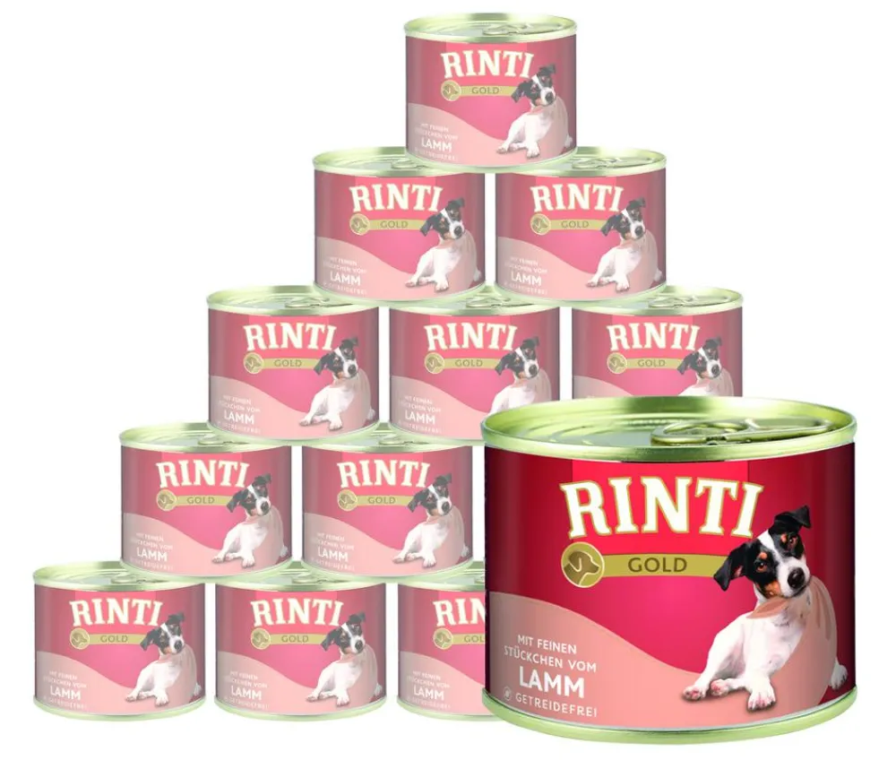 Rinti Nassfutter Hund - Gold Nassfutter für Hunde, 12 x 185 g