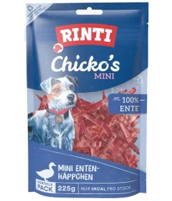 Rinti Hundeleckerlies > Hundesnack Chicko's Enten-Häppchen, Mini, 225 g