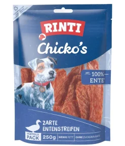 Rinti Hundeleckerlies - Hundesnack Chicko's Zarte Entenstreifen,