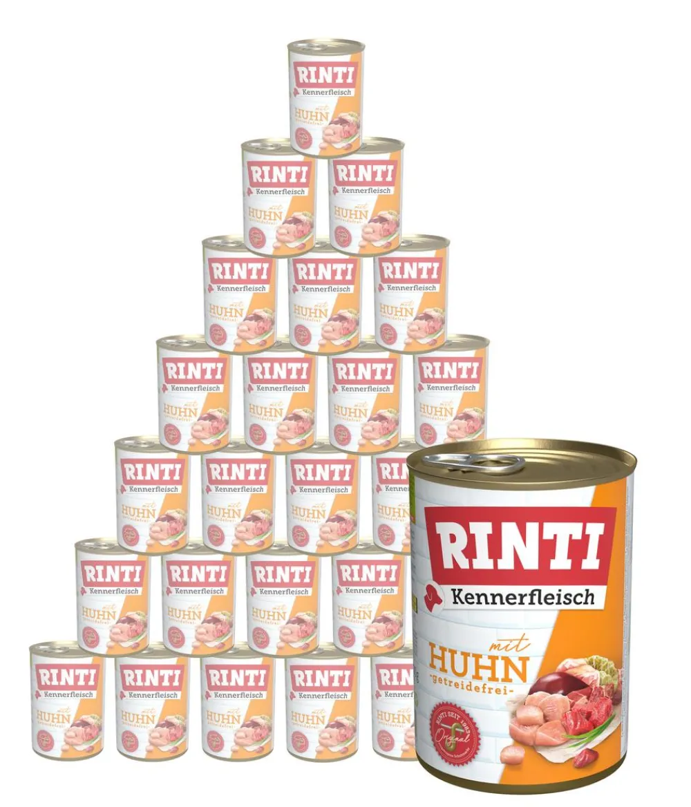 Rinti Nassfutter Hund > Kennerfleisch Nassfutter für Hunde, 24 x 400 g