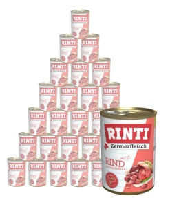 Rinti Kennerfleisch Nassfutter für Hunde, 24 x 400 g