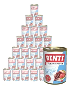 Rinti Nassfutter Hund - Kennerfleisch Nassfutter für Hunde, 24 x 400 g