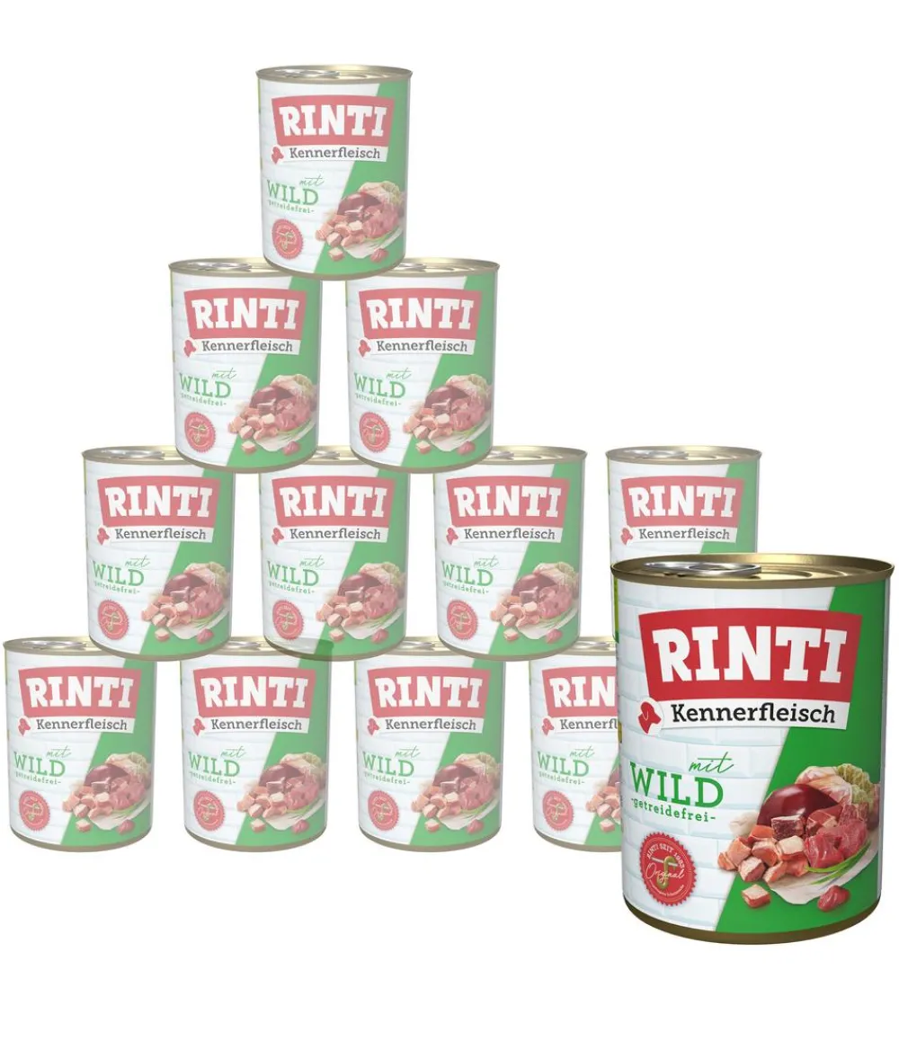 Rinti Kennerfleisch Nassfutter für Hunde, 12 x 800 g Sale