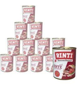 Rinti Nassfutter Hund - Kennerfleisch Nassfutter für Hunde, 12 x 800 g