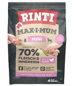 Rinti Trockenfutter für Hunde MAX-I-MUM Mini, Adult, Huhn Discount