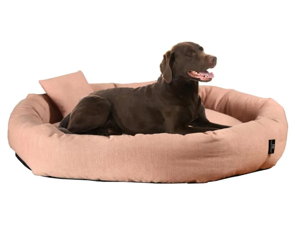 Rohrschneider Hundebetten & Körbe|Katzenbetten & Katzenkissen - ® Kucheine Bue, rund Zartrosa