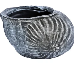 Roto Blumentöpfe & Übertöpfe - Kunststoff-Pflanztopf Muschel, , ca. B40/H25,5/T30 cm Grau