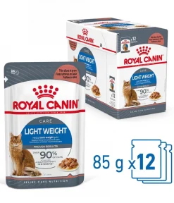 ROYAL CANIN® Nassfutter Katze > Nassfutter für Katzen Light Weight Care in Soße, 12 x 85 g