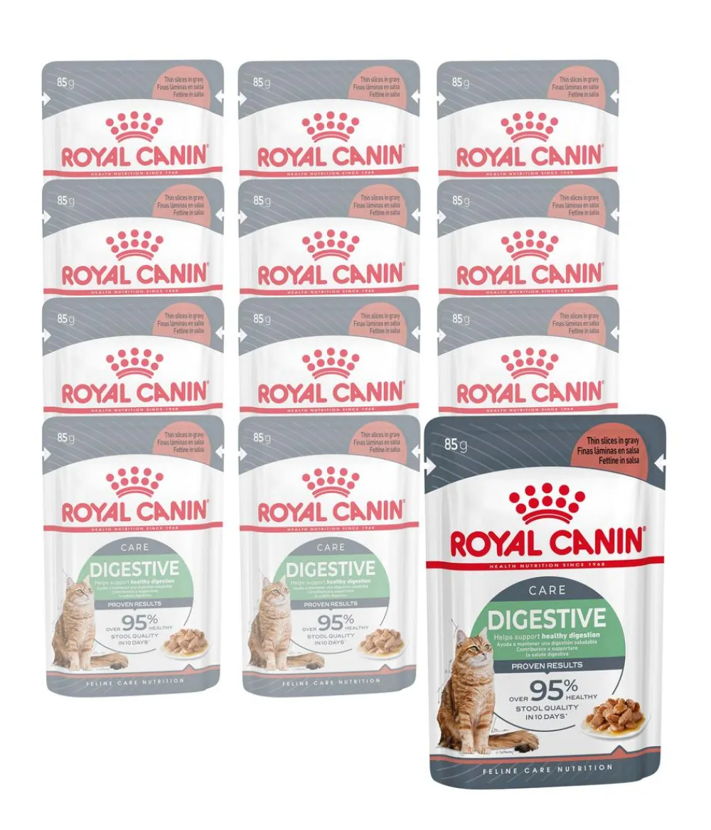 ROYAL CANIN® Nassfutter Katze > Nassfutter für Katzen Digestive Care in Soße, 12 x 85 g
