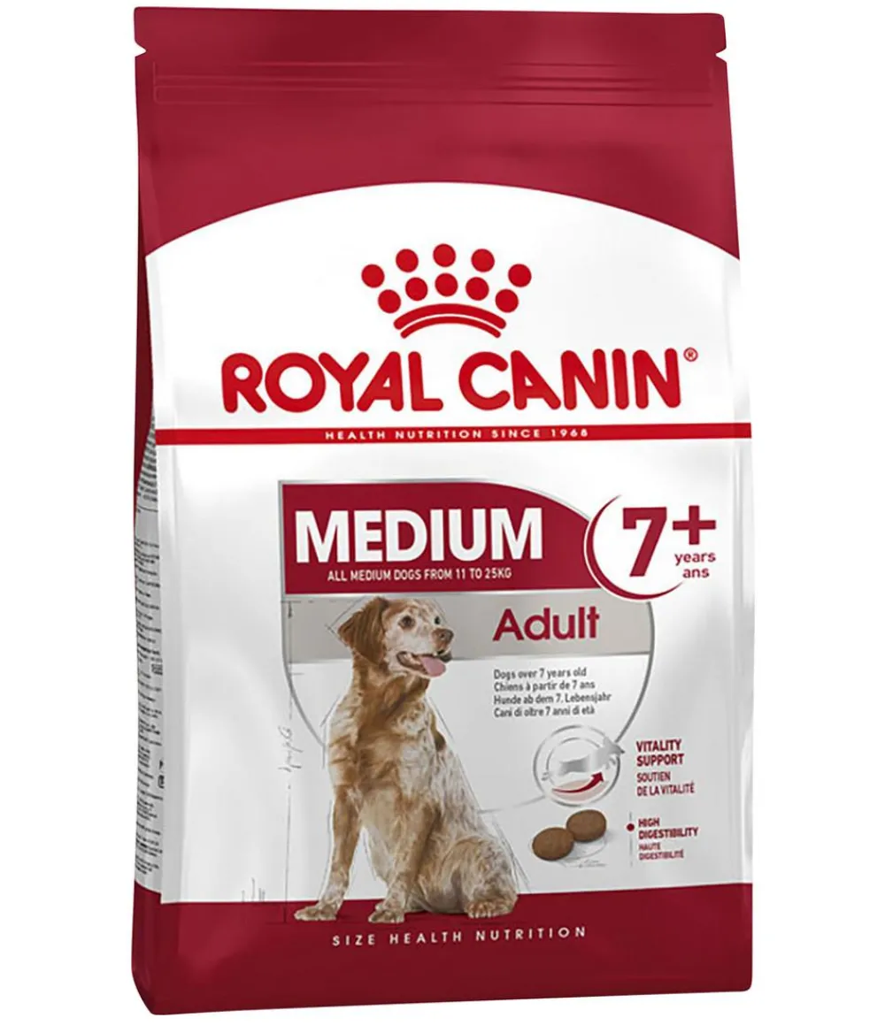 ROYAL CANIN® Trockenfutter Hund > Trockenfutter für Hunde Medium Adult 7+
