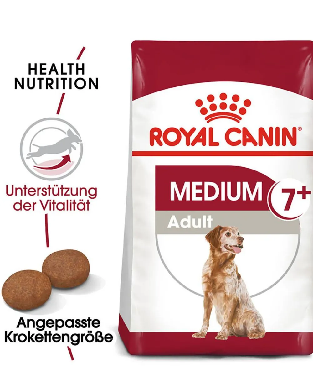 ROYAL CANIN® Trockenfutter für Hunde Medium Adult 7+ New
