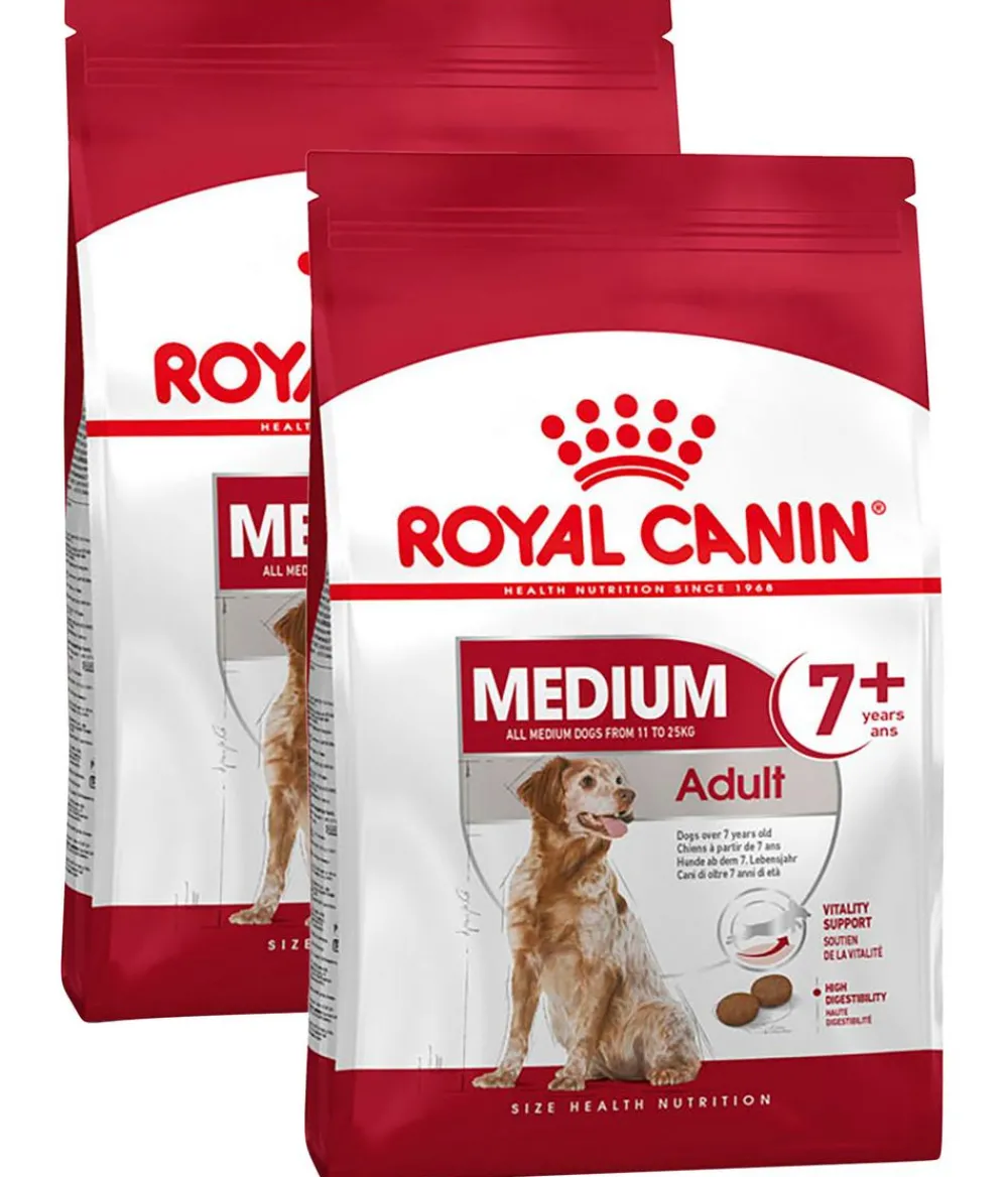 ROYAL CANIN® Trockenfutter für Hunde Medium Adult 7+ New