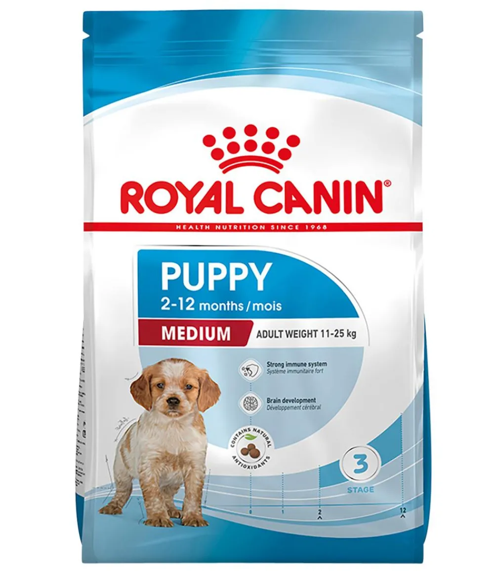 ROYAL CANIN® Trockenfutter Hund - Trockenfutter für Hunde Medium Puppy