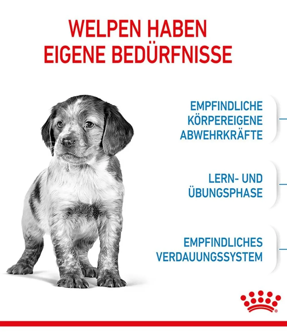 ROYAL CANIN® Trockenfutter Hund - Trockenfutter für Hunde Medium Puppy