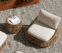 Royal Garden Loungetische > Geflecht-Beistelltisch Norden, ca. Ø57/H42 cm