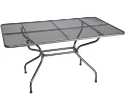Royal Garden Streckmetall-Gartentisch, ca. B145/H74/T90 cm Grau Clearance
