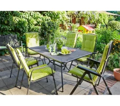 Royal Garden Streckmetall-Gartentisch, ca. B145/H74/T90 cm Grau Clearance