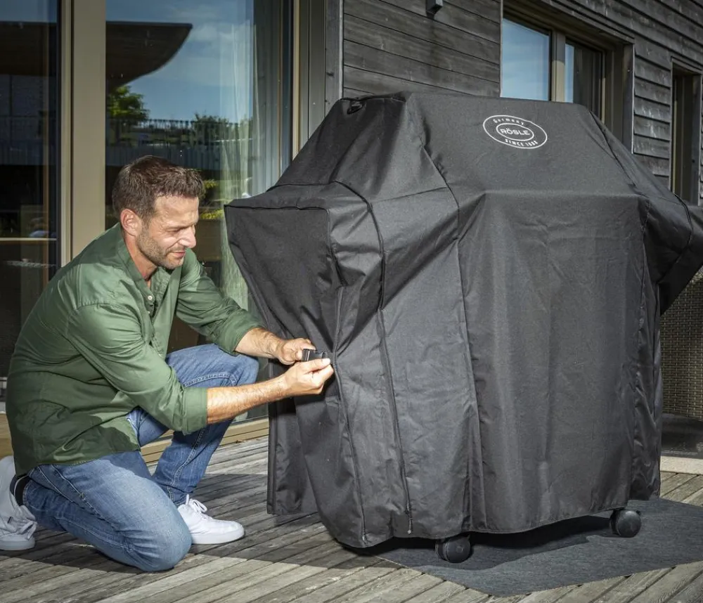 Rösle Grillabdeckungen|Gasgrills - Abdeckhaube VIDERO G3 / G3-S / ALLFLAME 3, ca. B60/H118/T130 cm