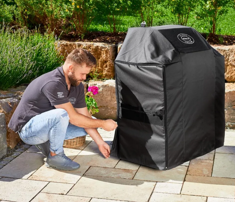 Rösle Grillabdeckungen|Gasgrills - Abdeckhaube VIDERO G3 / G3-S / ALLFLAME 3, ca. B60/H118/T130 cm