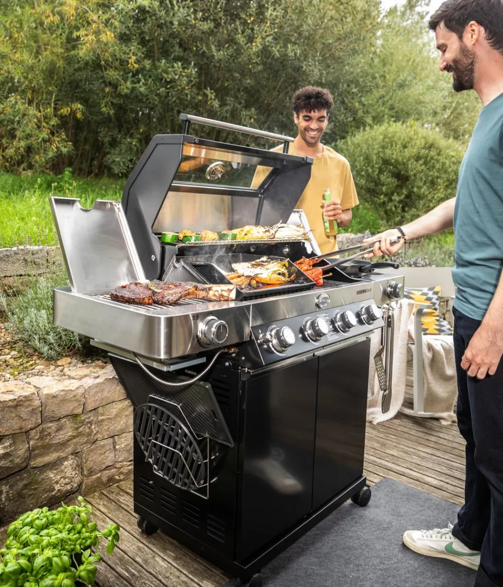 Rösle BBQ Station Videro G4-S Vario, ca. B138/H118/T57 cm Schwarz Outlet