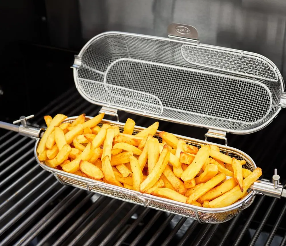 Rösle Grillzubehör > Drehspießkorb, ca. B16,5/H44/T13,5 cm