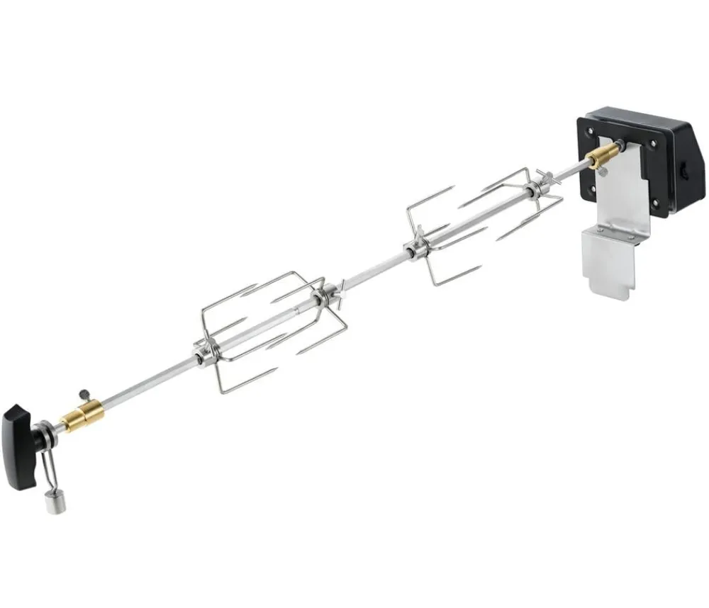 Rösle Grillzubehör - elektrischer Drehspieß Blazeflame, ca. L104 cm Silber