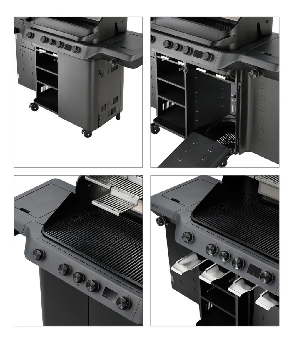 Rösle Gasgrills > Gasgrill Blazeflame Master 4 50 mbar, ca. B160/H123/T69 cm
