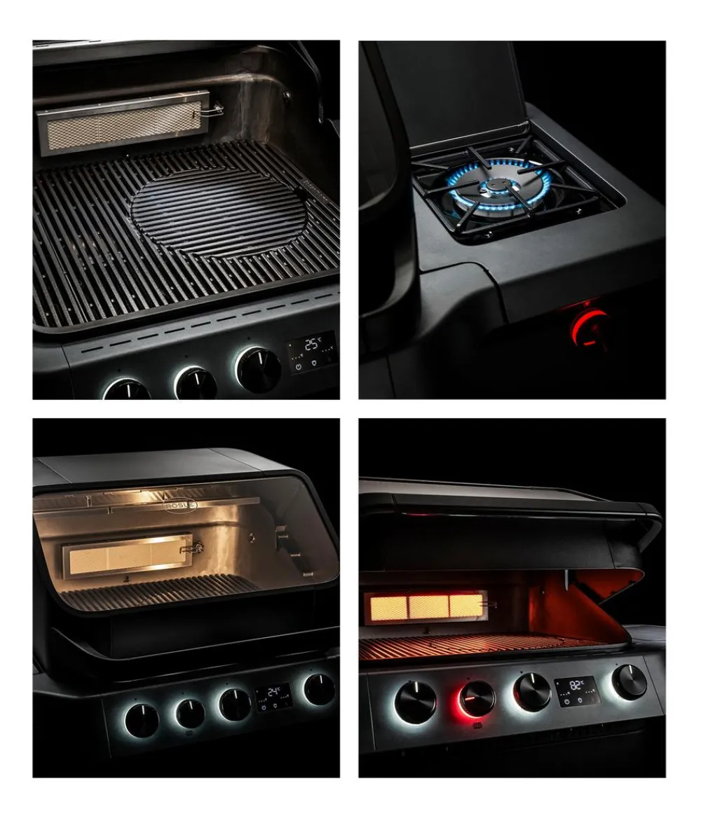 Rösle Gasgrills - Gasgrill Blazeflame Master 3 50 mbar, ca. B141/H123/T69 cm Schwarz