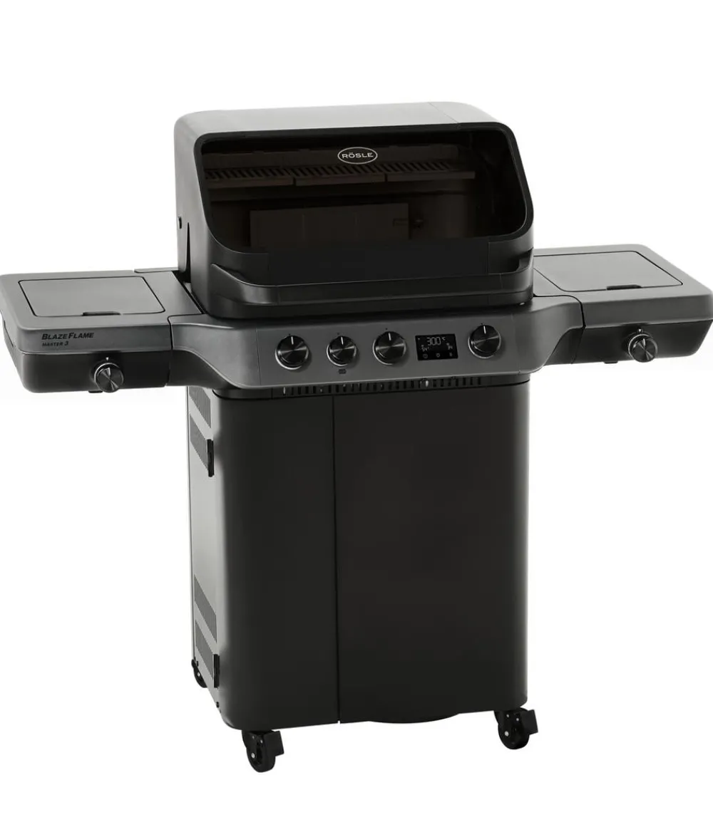 Rösle Gasgrills - Gasgrill Blazeflame Master 3 50 mbar, ca. B141/H123/T69 cm Schwarz