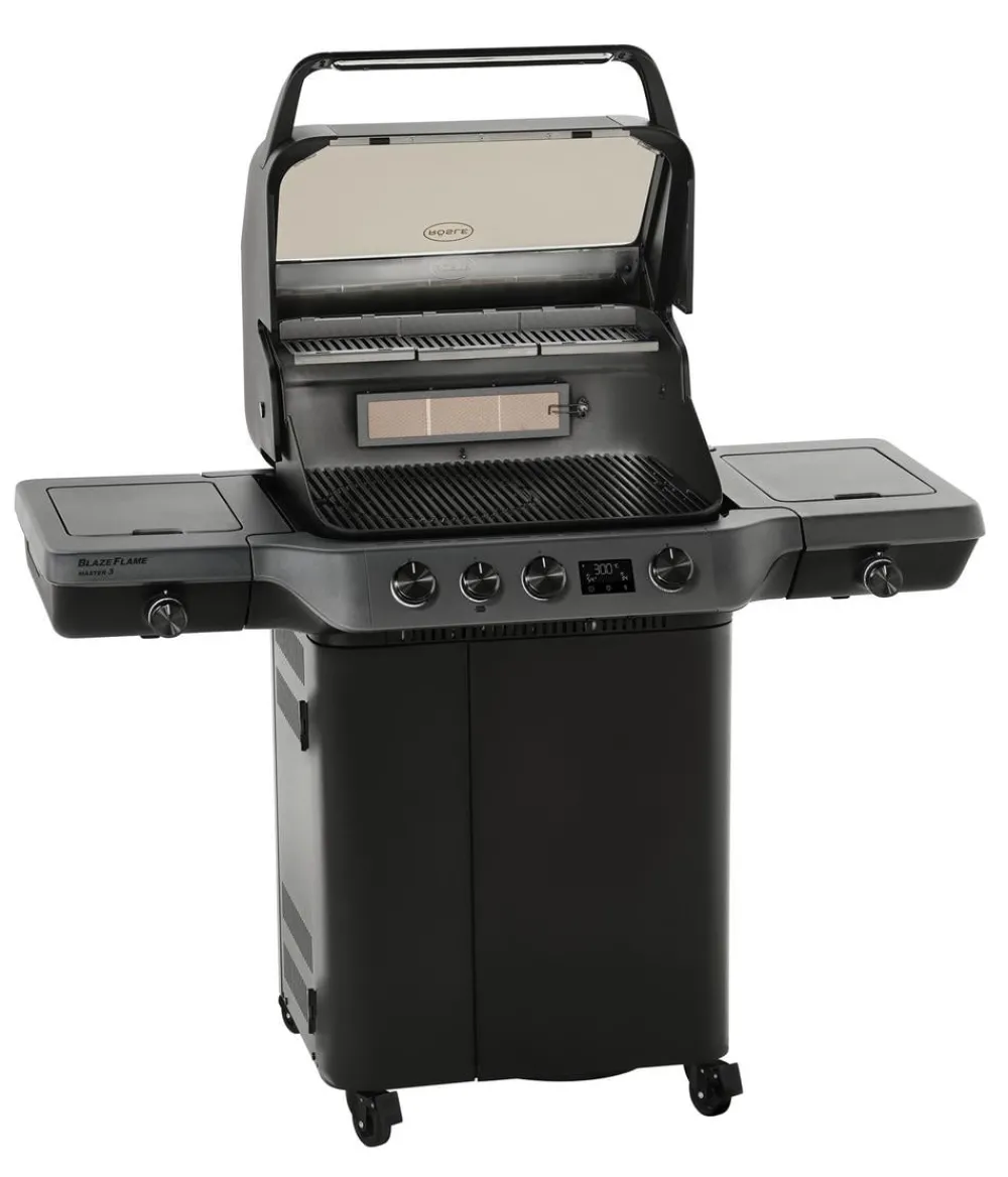 Rösle Gasgrills - Gasgrill Blazeflame Master 3 50 mbar, ca. B141/H123/T69 cm Schwarz